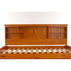 OS Home and Office Furniture Model , Solid Pine Twin Daybed with Six Drawers in Warm Honey