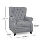 Callade Contemporary Upholstered Recliner by Christopher Knight Home