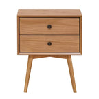Middlebrook Mid-Century Solid Wood 2-Drawer Nightstand (Set of 2)