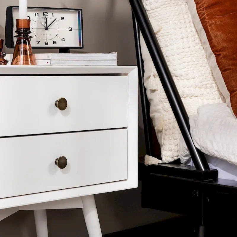 Middlebrook Mid-Century Solid Wood 2-Drawer Nightstand (Set of 2)