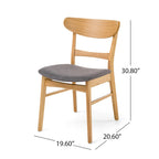 Idalia Fabric and Rubberwood 5-piece Wood Rectangular Dining Set by Christopher Knight Home