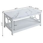 Convenience Concepts Omega Coffee Table with Shelf