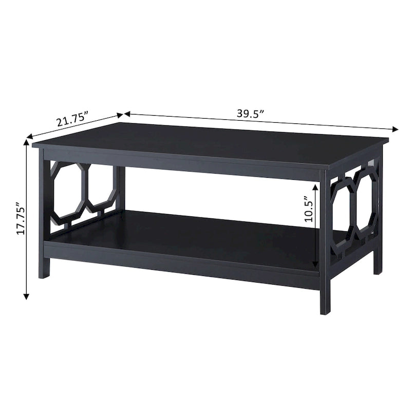 Convenience Concepts Omega Coffee Table with Shelf