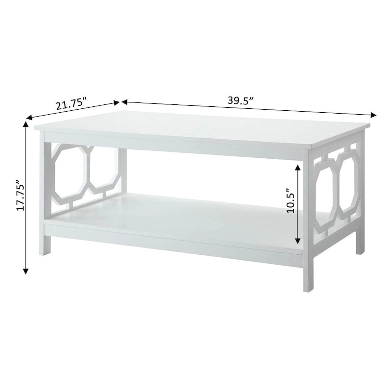 Convenience Concepts Omega Coffee Table with Shelf