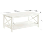 Convenience Concepts Oxford Coffee Table with Shelf