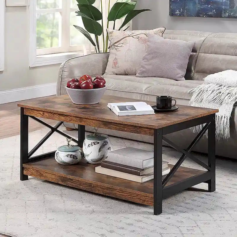 Convenience Concepts Oxford Coffee Table with Shelf