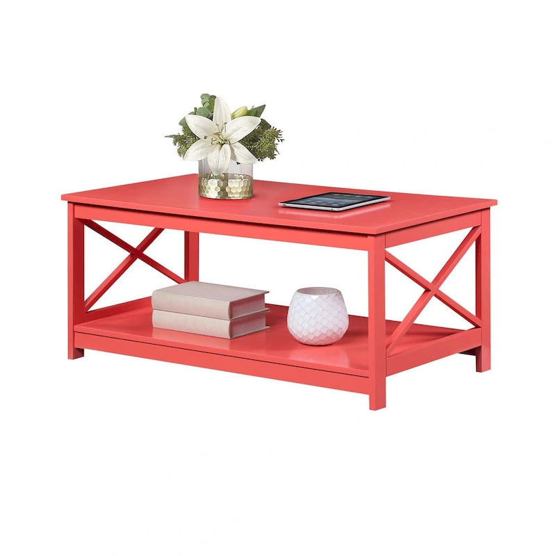 Convenience Concepts Oxford Coffee Table with Shelf