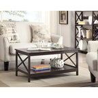 Convenience Concepts Oxford Coffee Table with Shelf