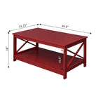 Convenience Concepts Oxford Coffee Table with Shelf