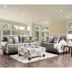 Jeta Transitional Microfiber Padded 2-Piece Living Room Set by Furniture of America