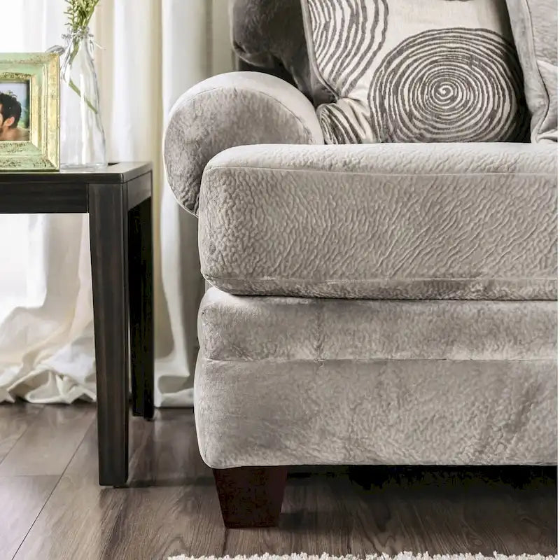 Jeta Transitional Microfiber Padded 2-Piece Living Room Set by Furniture of America