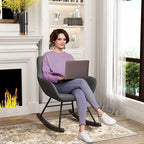 Accent Chair, Upholstered Button Tufted Living Room Chairs with Wood Legs, Comfy Frosted Velvet Lounge Chair