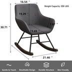 Accent Chair, Upholstered Button Tufted Living Room Chairs with Wood Legs, Comfy Frosted Velvet Lounge Chair