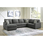 Signature Design by Ashley Edenfield 3-Piece Sectional with Chaise - 139W x 89D x 35H