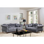Classic Nailhead Chesterfield Loveseat