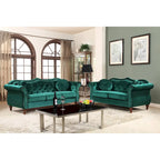 Classic Nailhead Chesterfield Loveseat