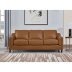 Hydeline Bella Feather/Memory Foam/Springs Top Grain Leather Sofa