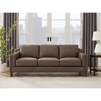 Hydeline Bella Feather/Memory Foam/Springs Top Grain Leather Sofa