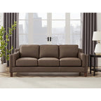 Hydeline Bella Feather/Memory Foam/Springs Top Grain Leather Sofa