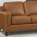 Hydeline Bella Feather/Memory Foam/Springs Top Grain Leather Sofa