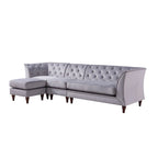 Kestrel Modern Faux Leather Modular Chesterfield Sectional by Furniture of America