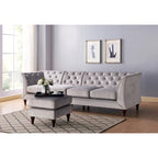 Kestrel Modern Faux Leather Modular Chesterfield Sectional by Furniture of America