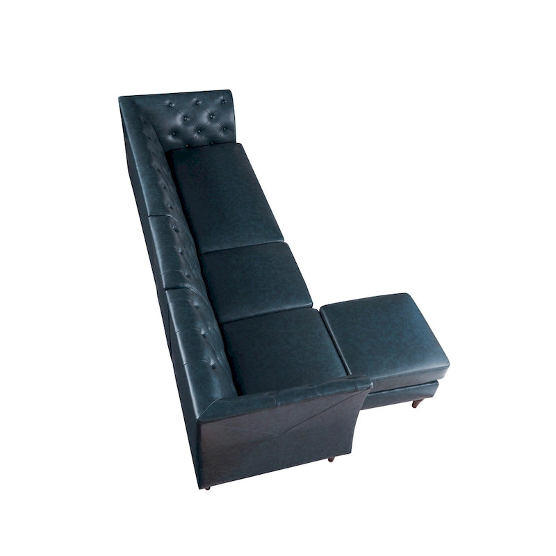 Kestrel Modern Faux Leather Modular Chesterfield Sectional by Furniture of America