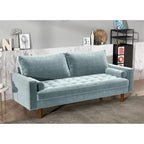 Luis Mid-century Modern Tufted Velvet Sofa