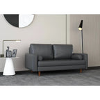 70 Upholstery Leather Square Arm Sofa