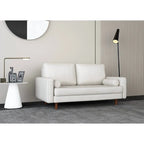 70 Upholstery Leather Square Arm Sofa