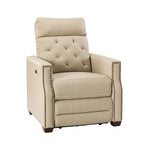 Alina 31.50 Wide Genuine Leather Power Recliner with USB Port