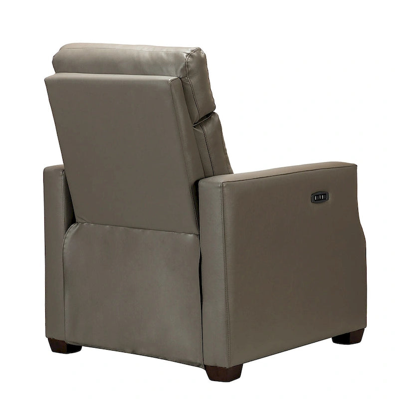 Alina 31.50 Wide Genuine Leather Power Recliner with USB Port