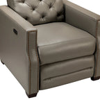 Alina 31.50 Wide Genuine Leather Power Recliner with USB Port