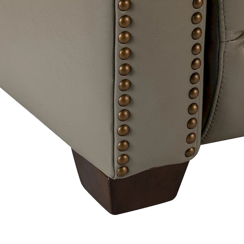 Alina 31.50 Wide Genuine Leather Power Recliner with USB Port