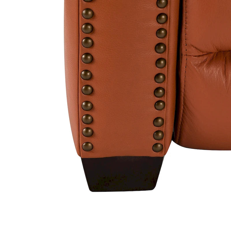 Alina 31.50 Wide Genuine Leather Power Recliner with USB Port