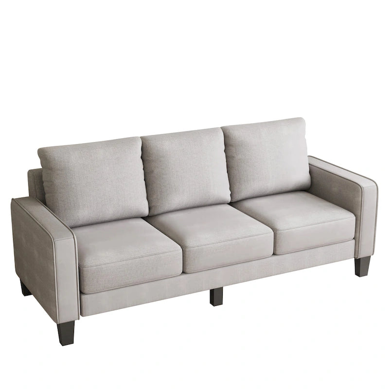 Fabric 3 Seater Sofa with Storage under the Cushion