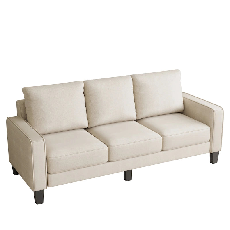 Fabric 3 Seater Sofa with Storage under the Cushion