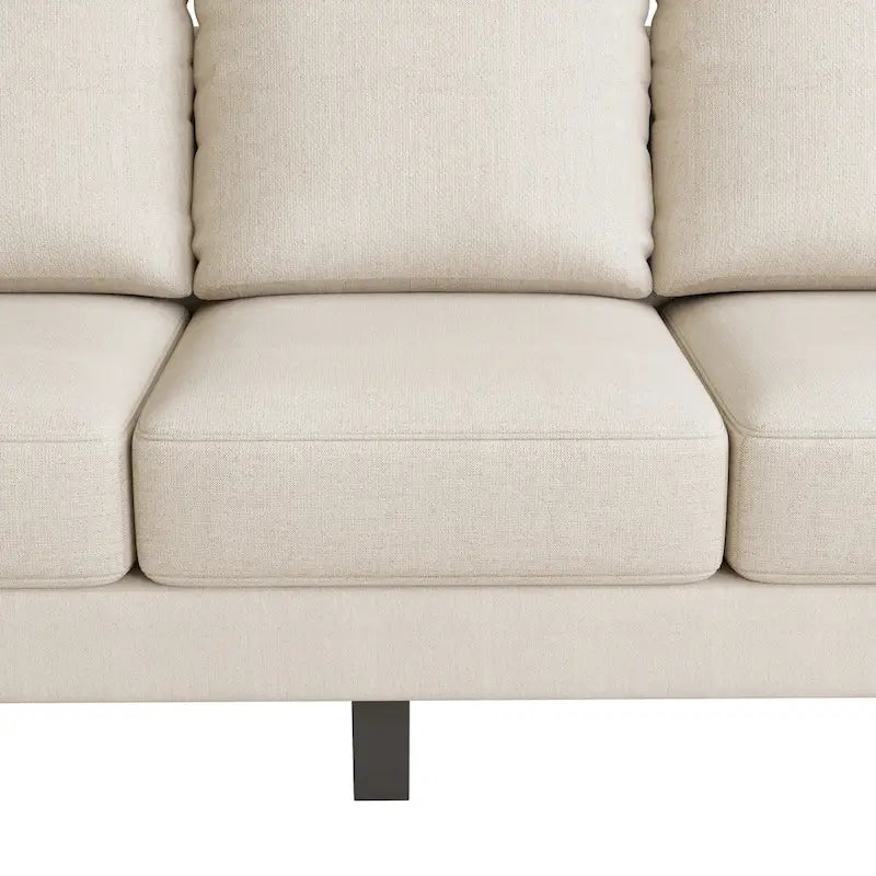 Fabric 3 Seater Sofa with Storage under the Cushion