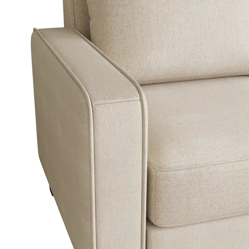 Fabric 3 Seater Sofa with Storage under the Cushion