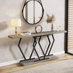 Modern Console Table, 70.9 Inch Extra Long Sofa Table with Faux Marble Tabletop Base Gold Frame for Living Room, White Gold