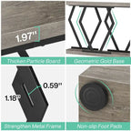 Modern Console Table, 70.9 Inch Extra Long Sofa Table with Faux Marble Tabletop Base Gold Frame for Living Room, White Gold