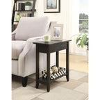 Convenience Concepts American Heritage Flip Top End Table with Shelf