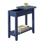 Convenience Concepts American Heritage Flip Top End Table with Shelf