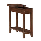 Convenience Concepts American Heritage Flip Top End Table with Shelf