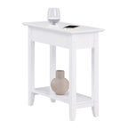 Convenience Concepts American Heritage Flip Top End Table with Shelf