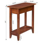 Convenience Concepts American Heritage Flip Top End Table with Shelf