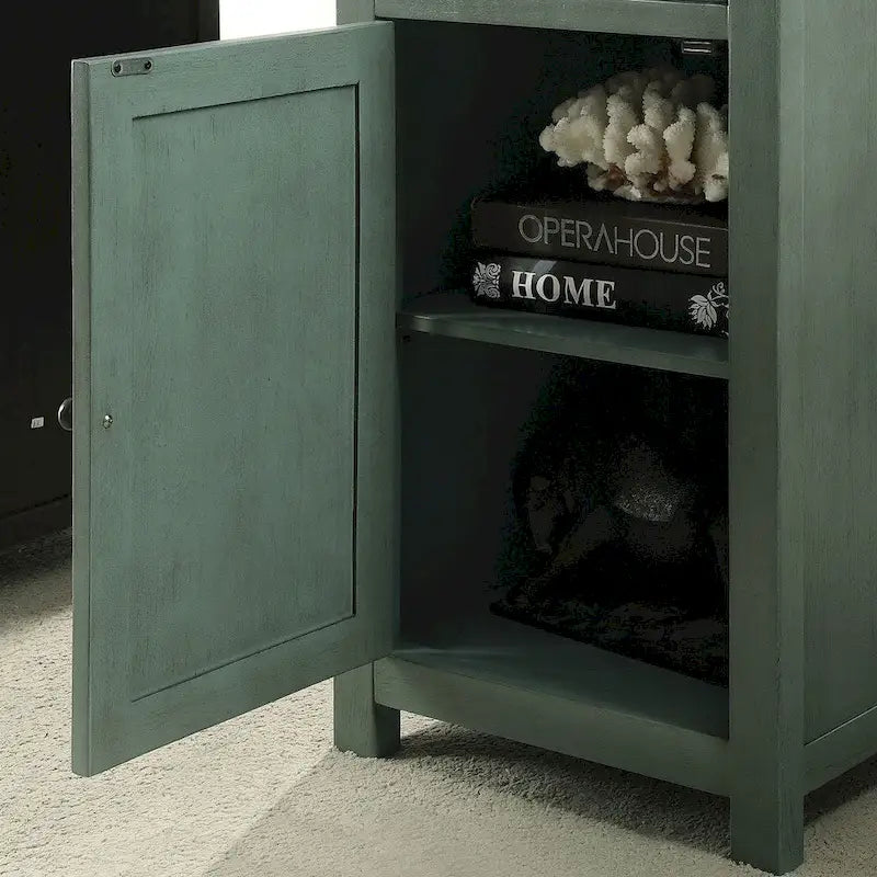 Kae Vintage 18-inch Solid Wood 1-Drawer Side Table by Furniture of America