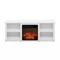 Furinno Classic 60 Inch TV Stand with Fireplace