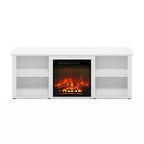 Furinno Classic 60 Inch TV Stand with Fireplace