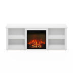 Furinno Classic 60 Inch TV Stand with Fireplace